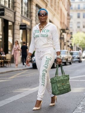 Juicy Couture Vintage Green Leather Tote Bag 💚